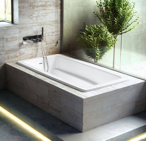 [VA-ROS-N-SW-IO] Victoria + Albert Rossendale 6636 Drop In Tub With Overflow Standard White