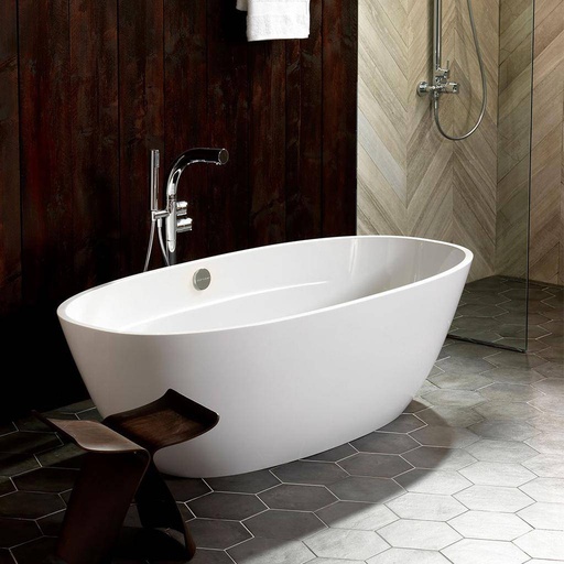 [VA-TER-N-SW-NO] Victoria + Albert Terrassa Freestanding Tub No Overflow Standard White