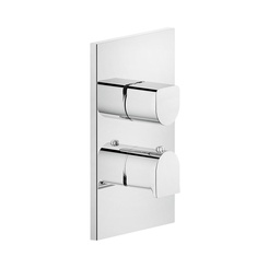 [GES-59132#031] Gessi 59132 Rilievo Thermostatic Single Volume Control Trim Chrome