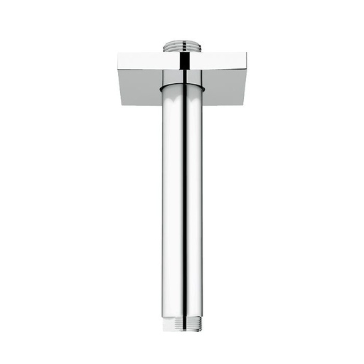 [GRO-27486000] Grohe 27486000 Rainshower 6" Ceiling Shower Arm Square Flange Chrome