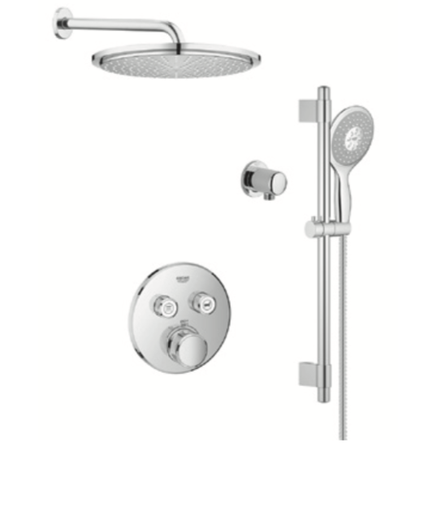 [GRO-34750000] Grohe 34750000 SmartControl Rainshower THM Dual Function Shower Kit Chrome