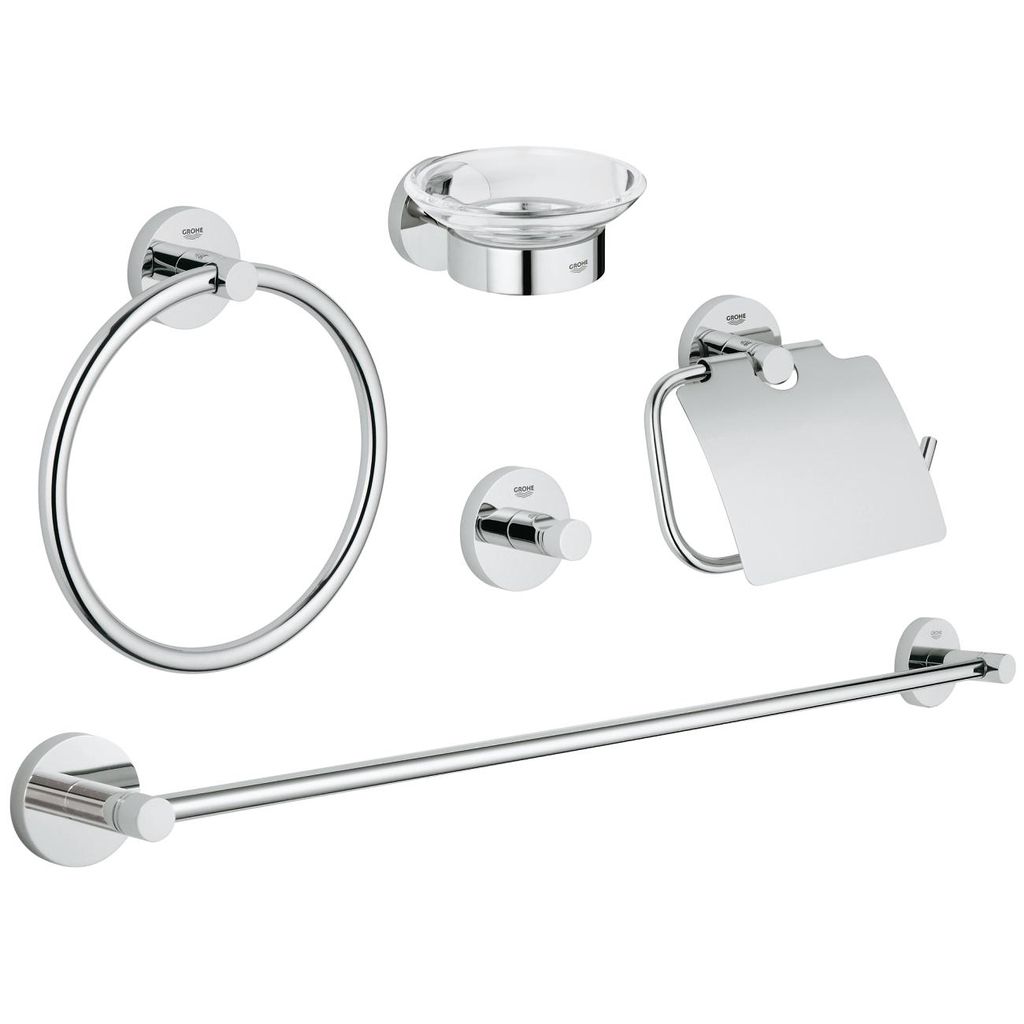 bathroom set chrome