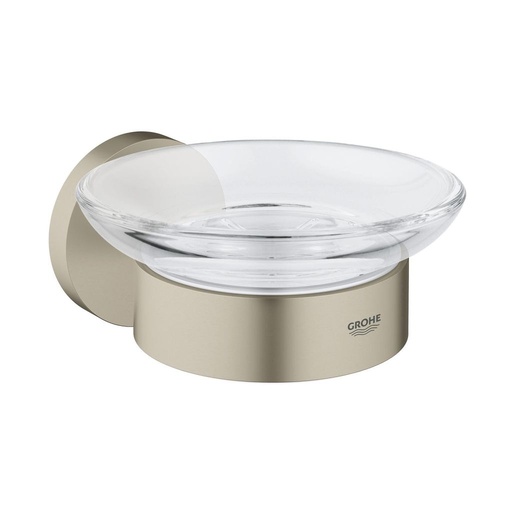 [GRO-40444EN1] Grohe 40444EN1 Essentials Soap Dish With Holder Brushed Nickel