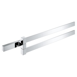 [GRO-40768000] Grohe 40768000 Selection Cube Double Towel Bar Chrome