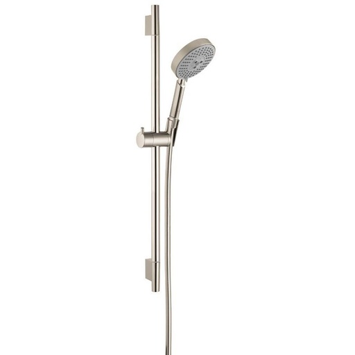 [HAN-04266820] Hansgrohe 04266820 Unica S Wallbar Set 24" Brushed Nickel