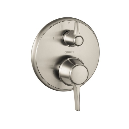 [HAN-04449820] Hansgrohe 04449820 Metris C Pressure Balance Trim With Diverter Brushed Nickel