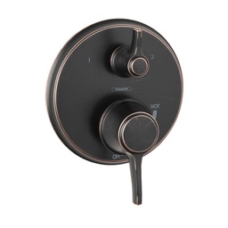 [HAN-04449920] Hansgrohe 04449920 Metris C Pressure Balance Trim With Diverter Rubbed Bronze