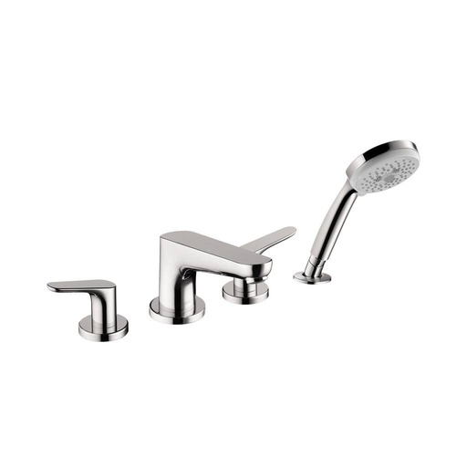 [HAN-04766000] Hansgrohe 04766000 Focus 4 Hole Roman Tub Set Trim With Handshower Chrome