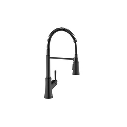 [HAN-04792670] Hansgrohe 04792670 Joleena Single Handle Semi Pro Kitchen Faucet Matte Black