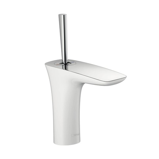 [HAN-15070401] << Hansgrohe 15070401 Puravida Single Hole Faucet No Pop Up Chrome White