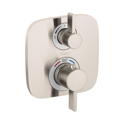 [HAN-15708821] Hansgrohe 15708821 Ecostat E Thermostatic Trim Volume Control Diverter Brushed Nickel