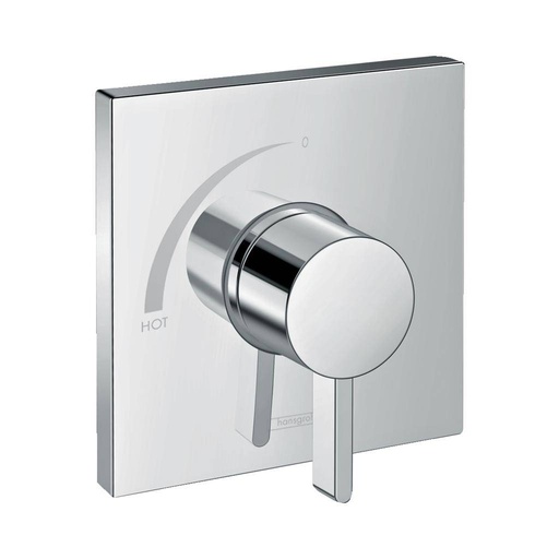 [HAN-15724001] Hansgrohe 15724001 Ecostat Square Pressure Balance Trim Chrome