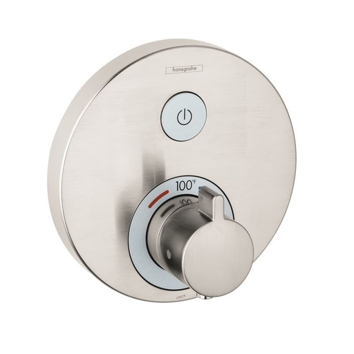 [HAN-15744821] Hansgrohe 15744821 Axor ShowerSelect Round Thermostatic 1 Function Trim Brushed Nickel