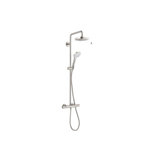 [HAN-27257821] Hansgrohe 27257821 Croma Select E 180 Multi Jet Showerpipe Brushed Nickel