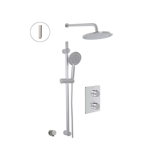 [ALT-9108201] ALT 91082 Via Dante Thermostatic Shower System 2 Functions Chrome