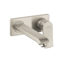 [HAN-31086821] Hansgrohe 31086821 Metris Wall Mounted Single Handle Faucet Brushed Nickel