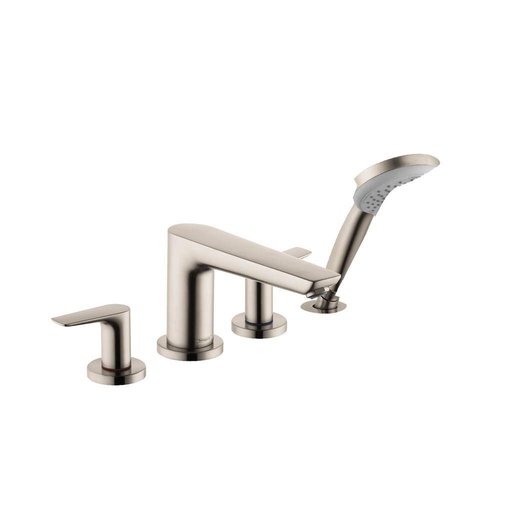 [HAN-71744821] Hansgrohe 71744821 Talis E 4 Hole Roman Tub Set Trim Brushed Nickel