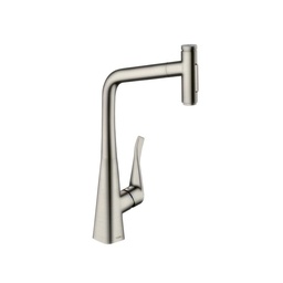 [HAN-73820801] Hansgrohe 73820801 Metris Select Kitchen Faucet 2 Spray Pull Out Steel Optic