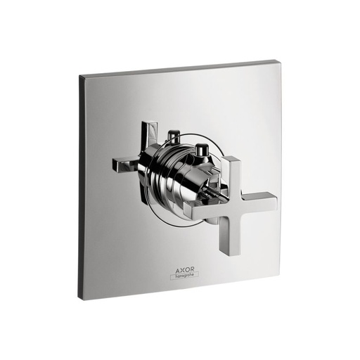 [HAN-39716001] Hansgrohe 39716001 Axor Citterio Thermostatic Trim With Cross Handle Chrome