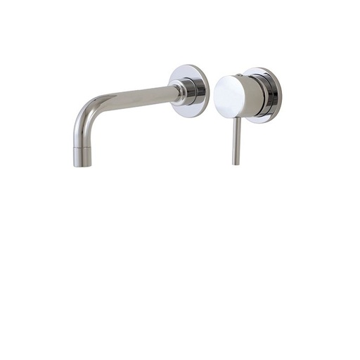 [AQB-61028BN] Aquabrass 61028 Volare Straight Wallmount Lavatory Faucet Brushed Nickel