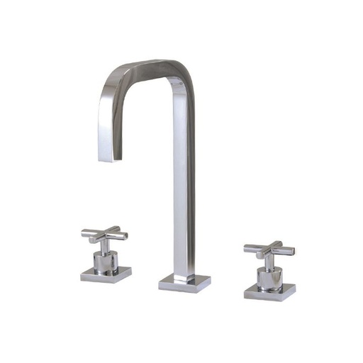 [AQB-X7616PC] Aquabrass X7616 Xsquare Widespread Lavatory Faucet Polished Chrome