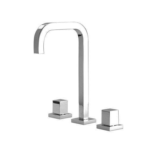 [AQB-X7816PC] Aquabrass X7816 Xsquare Widespread Lavatory Faucet Polished Chrome