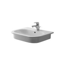 [DUR-0337540030] Duravit 033754 D Code Vanity Basin Three Faucet Hole White