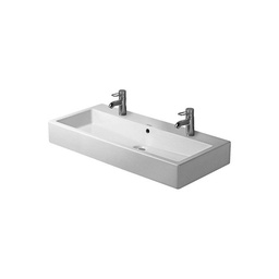 [DUR-0454100026] Duravit 045410 Vero Washbasin Ground Two Faucet Holes White