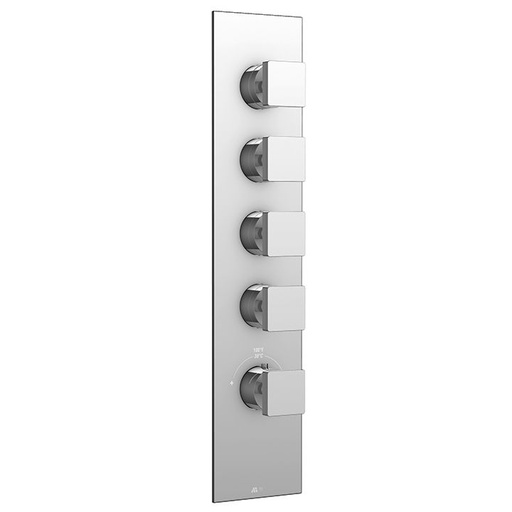 [AQB-S3495BN] Aquabrass S3495 Square Trim Set For 3/4 Thermostatic Valve 3004 Brushed Nickel