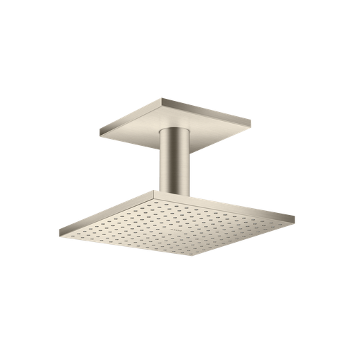 [HAN-35319821] Hansgrohe 35319821 Axor Showerhead 250 Square 2-Jet with Ceiling Connection Brushed Nickel