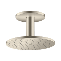 [HAN-35365821] Hansgrohe 35365821 Axor Showerhead 250 2-Jet with Ceiling Connection Brushed Nickel