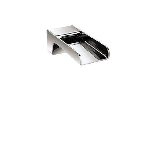 [AQB-11932PC] Aquabrass 11932 Tub Spouts 7 Square Wallmount Cascading Tub Spout Polished Chrome