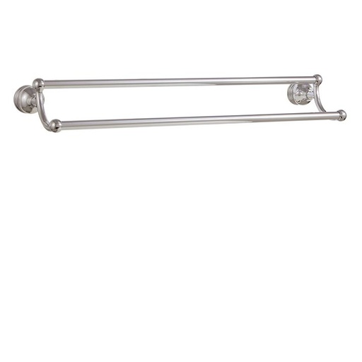 [AQB-04104PC] Aquabrass 4104 Serie 4100 Wallmount Double Towel Bar Polished Chrome