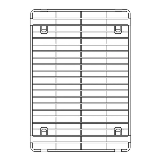 [BLA-406346] Blanco 406346 Quatrus Multi-Level Stainless Steel Sink Grid