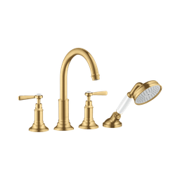 [HAN-16555251] Hansgrohe 16555251 Axor Montreux 4-Hole Roman Tub Set Trim Brushed Gold Optic