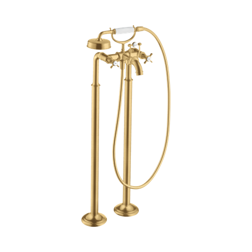 [HAN-16562251] Hansgrohe 16562251 Axor Montreux 2-Handle Freestanding Tub Filler Trim Brushed Gold Optic