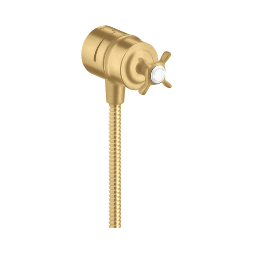 [HAN-16882251] Hansgrohe 16882251 Axor Montreux Wall Outlet With Check Valves Brushed Gold Optic