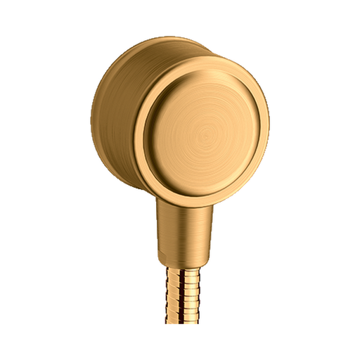 [HAN-16884251] Hansgrohe 16884251 Axor Montreux Wall Outlet With Check Valves Brushed Gold Optic