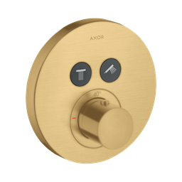 [HAN-36723251] Hansgrohe 36723251 Axor ShowerSelect Thermostatic Round Trim Brushed Gold Optic