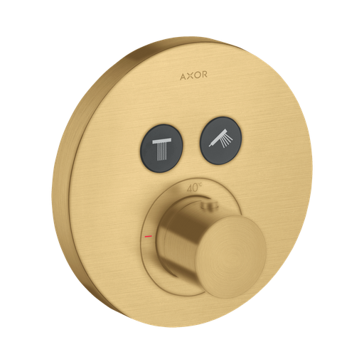 [HAN-36723251] Hansgrohe 36723251 Axor ShowerSelect Thermostatic Round Trim Brushed Gold Optic