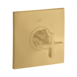 [HAN-39716251] Hansgrohe 39716251 Axor Citterio Thermostatic Trim with Cross Handle Brushed Gold Optic