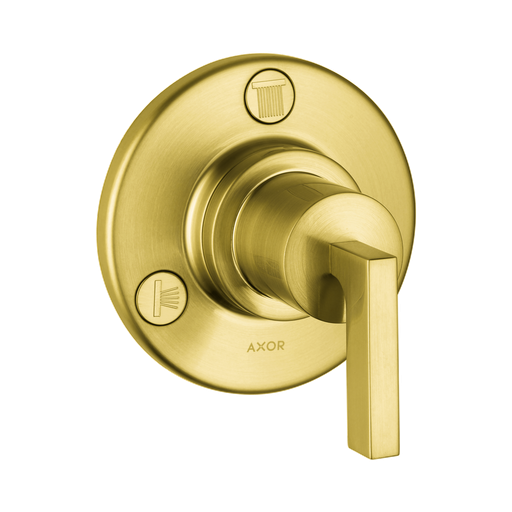 [HAN-39931251] Hansgrohe 39931251 Axor Citterio Trio Quattro Diverter Trim Brushed Gold Optic